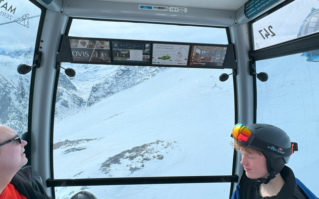 Ununterbrochene Aufmerksamkeit - Bewesta Bergbahnenwerbung